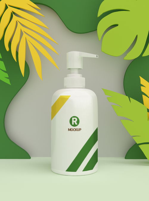 原创模型护肤品化妆品包装样机剪纸样机素材免费下载 千图样机